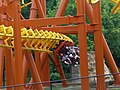 Professor Screamore's SkyWinder at Six Flags America directly before its rollover