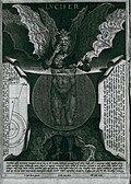 Lucifer, by Alessandro Vellutello (1534), for Dante's Inferno, canto 34
