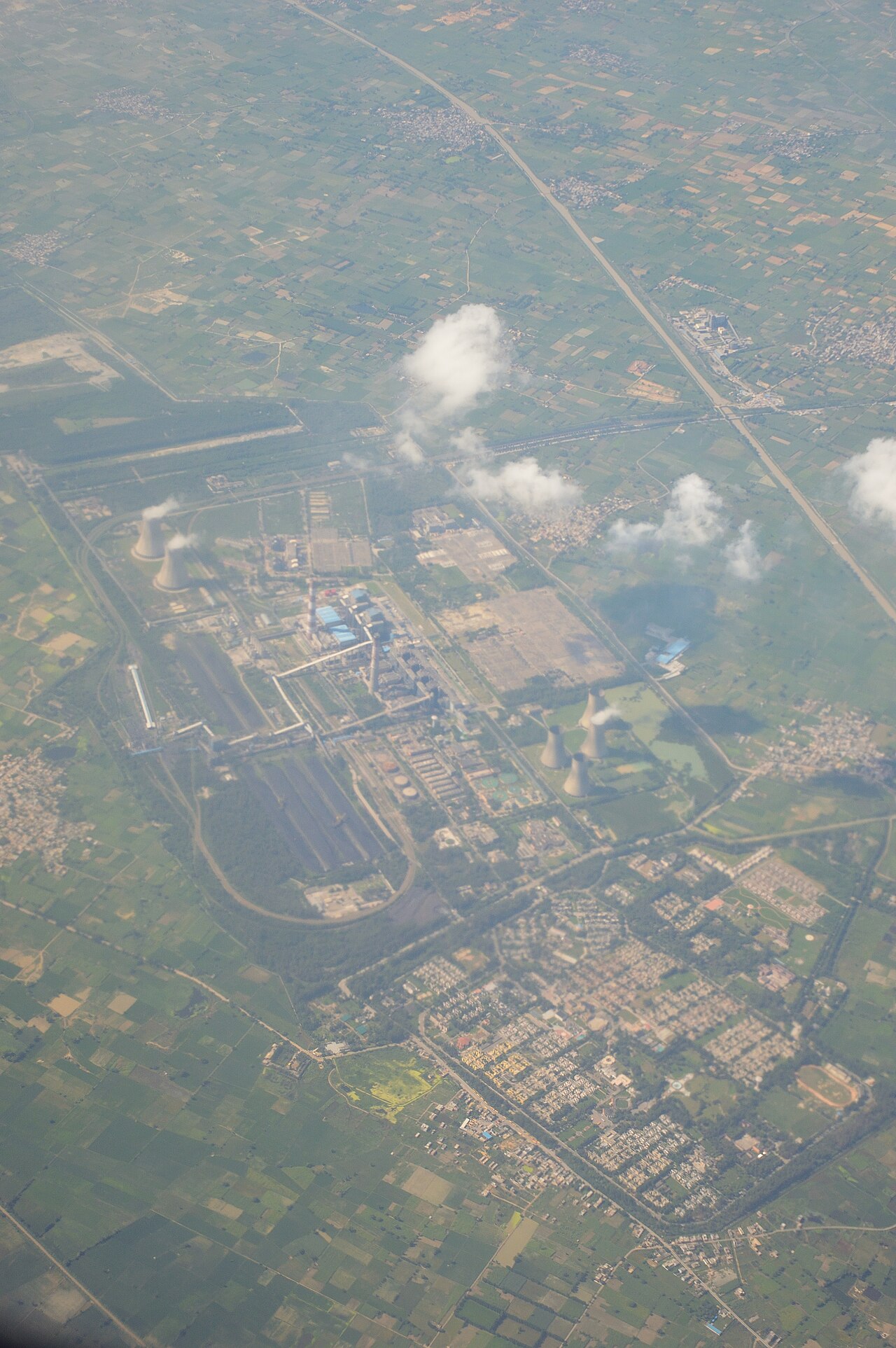 NTPC Power Station - Aerial View - Dadri 2016-08-04 5757.JPG