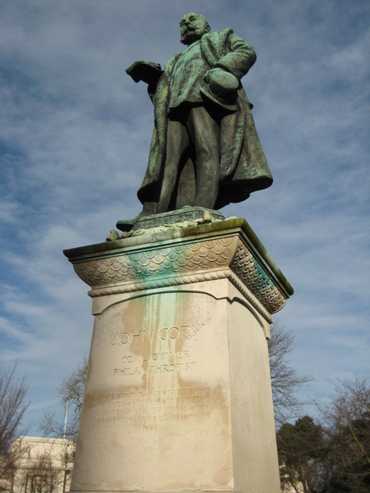 Statue of John Cory, Cathays Park.jpg