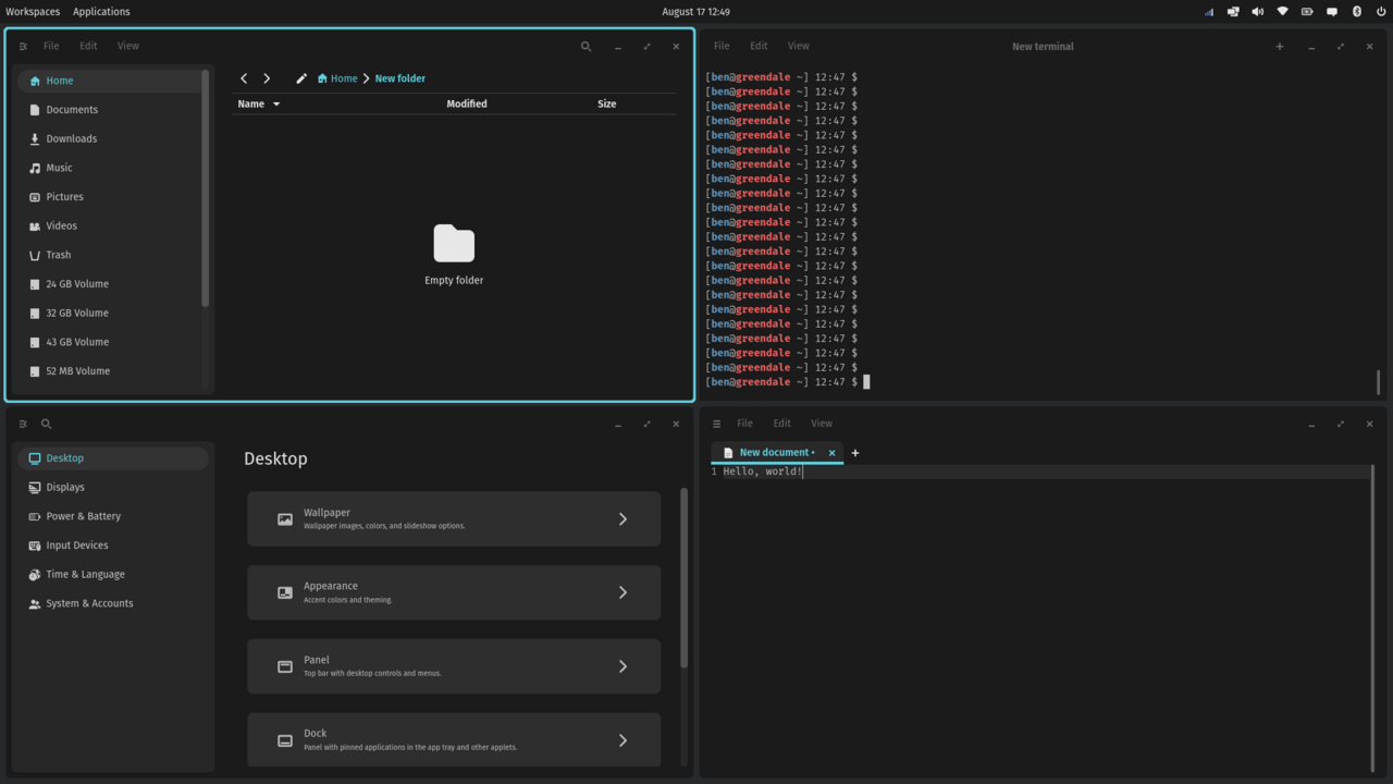 COSMIC Epoch 1.0.0 alpha with apps.png