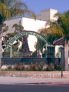 Front gate of the studio facility