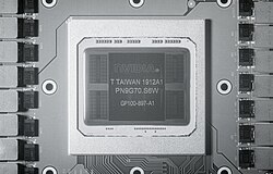 Nvidia Tesla P100 die