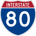 Interstate 80 marker