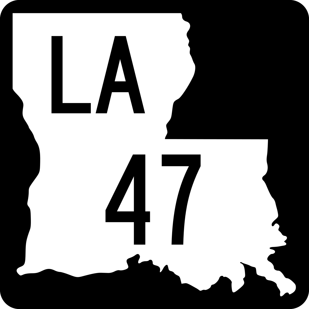 Louisiana 47 (2008).svg