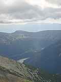 The Pirin Mountains can be seen from Musala