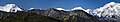 Mount Mather to left, Mount Eielson in center, Denali to the right