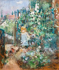 Child among the Hollyhocks[r] (1881), Wallraf-Richartz Museum