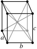 Orthorhombic, body-centered
