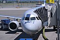 Several patches of speed tape on an American Airlines Airbus A321