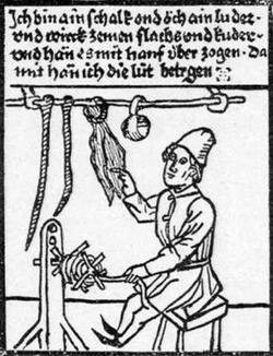 A German ropemaker, c. 1470