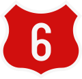 National Road 6 shield}}