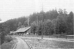 Graversfors old railway station (removed in 1968)