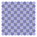 Checker version with horizontal and vertical central symmetry