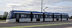 GRT's fleet consists of low-floor buses such as this Nova LFS, and Flexity Freedom light rail vehicles