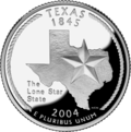 Texas quarter dollar coin