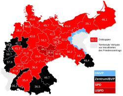 Constituency results, 1919
