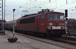 155 006–0 at Senftenberg, 1994