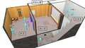 Diagram of the execution chamber at the Tokyo Detention House