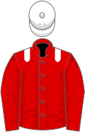 Red, white epaulets, white cap