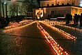 "Light the candle" event at a Holodomor memorial in Kyiv