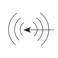 Arrow going into a circle
