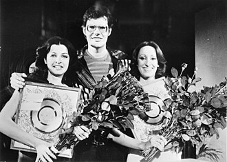 Baccara in 1977: Mayte Mateos (left) and María Mendiola (right)