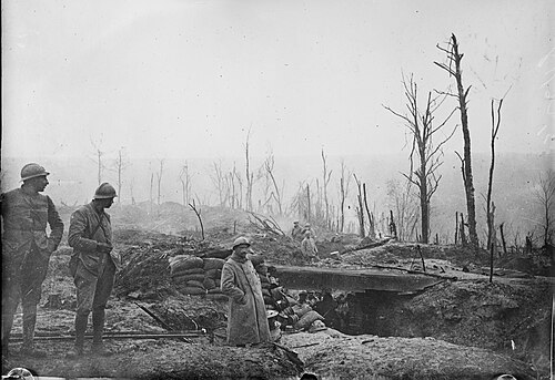 French trench in northeastern France