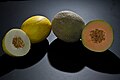 Canary melon and Cantaloupe