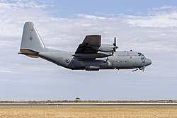 Royal New Zealand Air Force C-130H at the 2019 Australian International Airshow