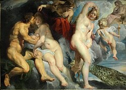 King Ixion fooled by Juno, whom he wanted to seduce, Louvre