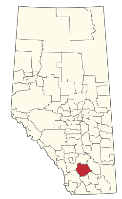 Location within Alberta