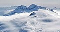 Northwest aspect of Mount Pitt in winter