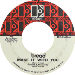 red, white, and black side-A label by Elektra Records