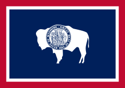Wyoming uses a bison in its state flag