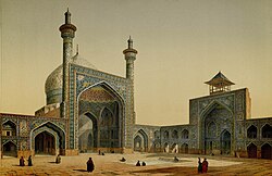 Painting of the Shah Mosque in Isfahan