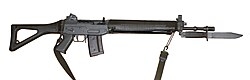 SG 550 with a bayonet