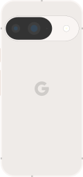 Diagram of a Pixel 9 smartphone in white.