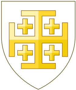 The conventional coat of arms of the Kingdom of Jerusalem[7]
