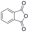 Skeletal formula of phthalic anhydride