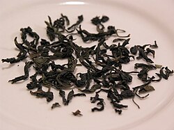 Spring Baozhong tea leaves