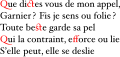 Contextual and selectable ligatures in Hoefler Text, highlighted in red