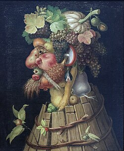 Giuseppe Arcimboldo, Autumn, 1573, oil on canvas, Louvre Museum, Paris