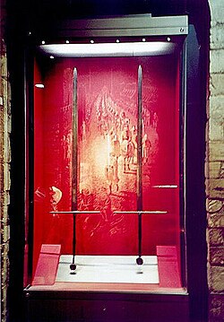 Large two-handed swords in the White Tower (Tower of London)
