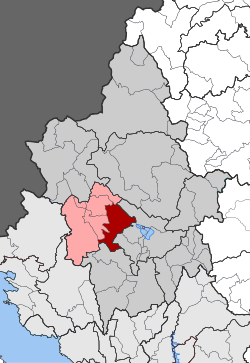 Location within the regional unit