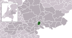Highlighted position of Duiven in a municipal map of Gelderland
