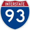 Interstate 93 marker