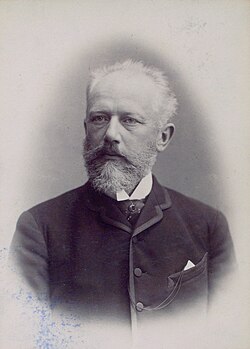 Cabinet card portrait of Tchaikovsky