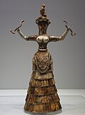 The Snake Goddess from Crete c. 1600 BCE
