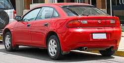 Rear view of the hatchback